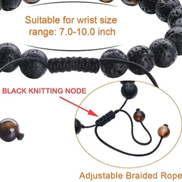 Lava stone bracelet - Picture 2 of 6